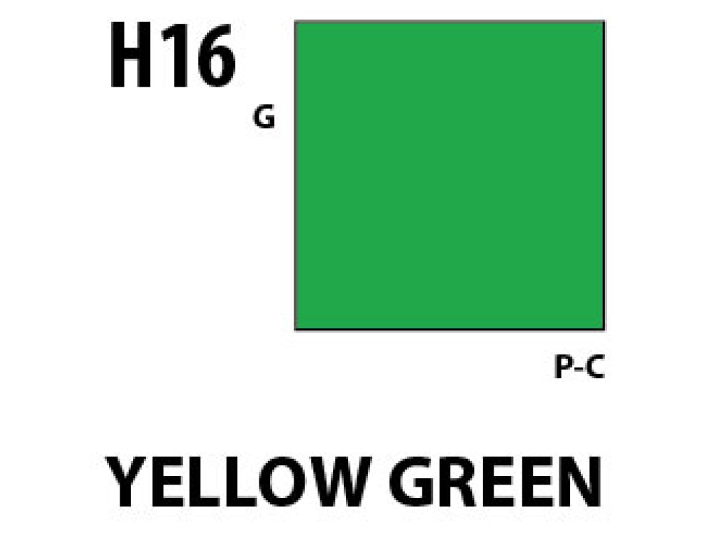 Mr Hobby Aqueous Hobby Colour H016 Yellow Green