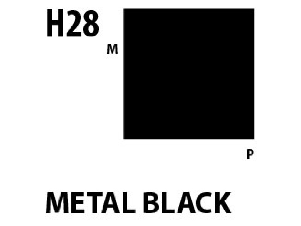 Mr Hobby Aqueous Hobby Colour H028 Metal Black