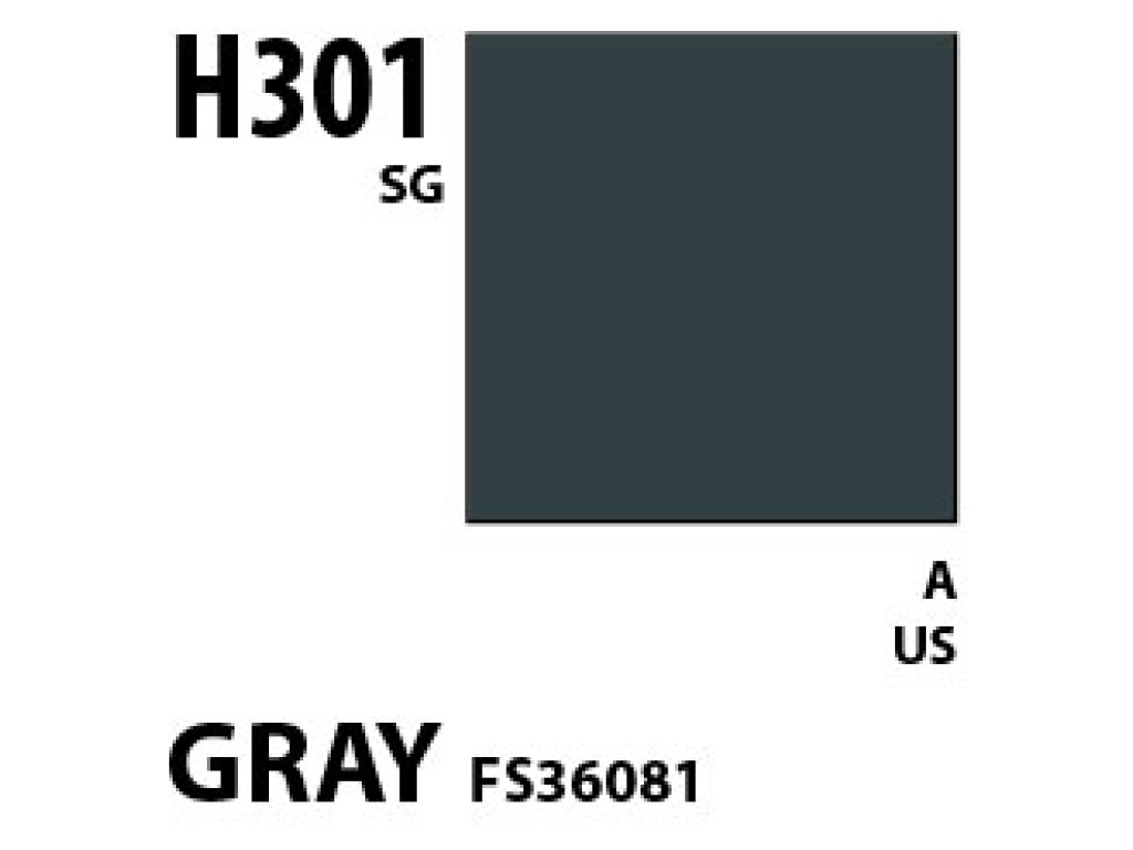 Mr Hobby Aqueous Hobby Colour H301 Gray FS36081 Mr Hobby Aqueous Hobby Colour H301 Gray FS36081