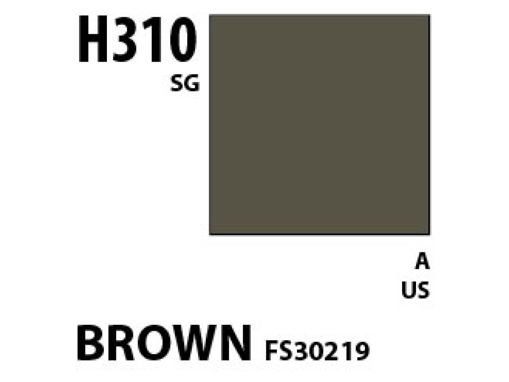Mr Hobby Aqueous Hobby Colour H310 Brown FS30219 Mr Hobby Aqueous Hobby Colour H310 Brown FS30219