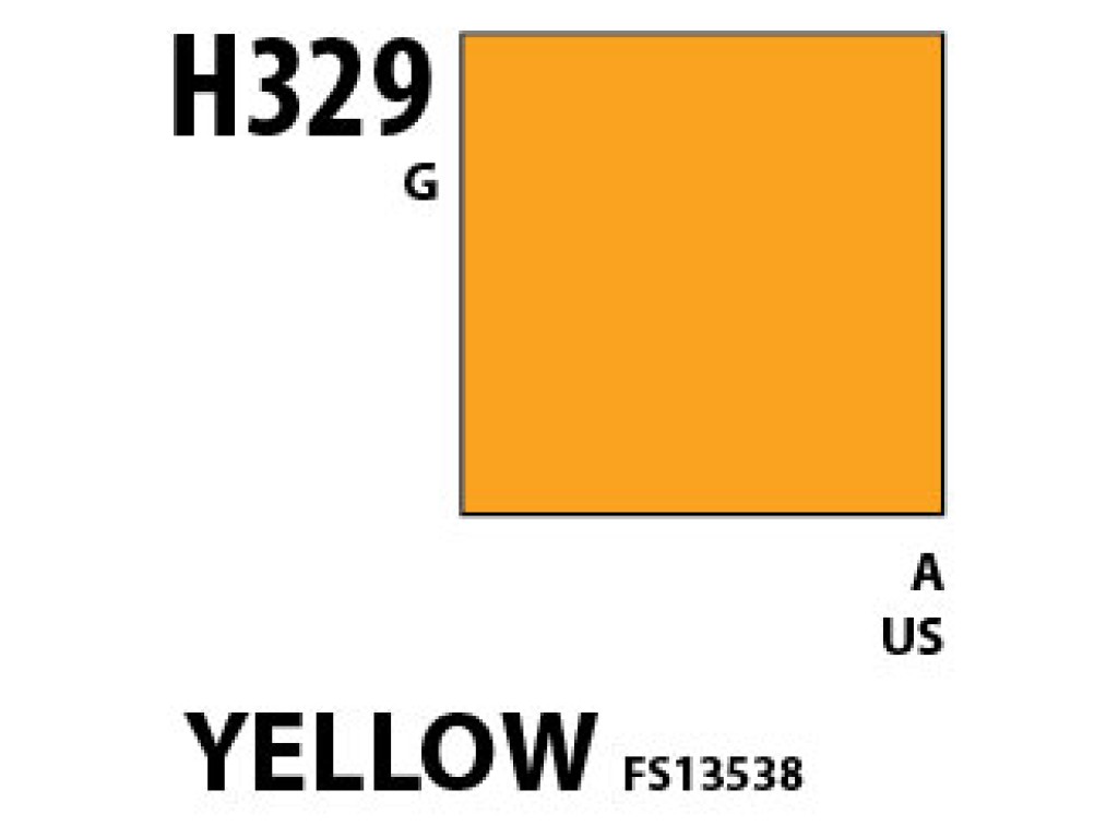 Mr Hobby Aqueous Hobby Colour H329 Yellow FS13538 Mr Hobby Aqueous Hobby Colour H329 Yellow FS13538