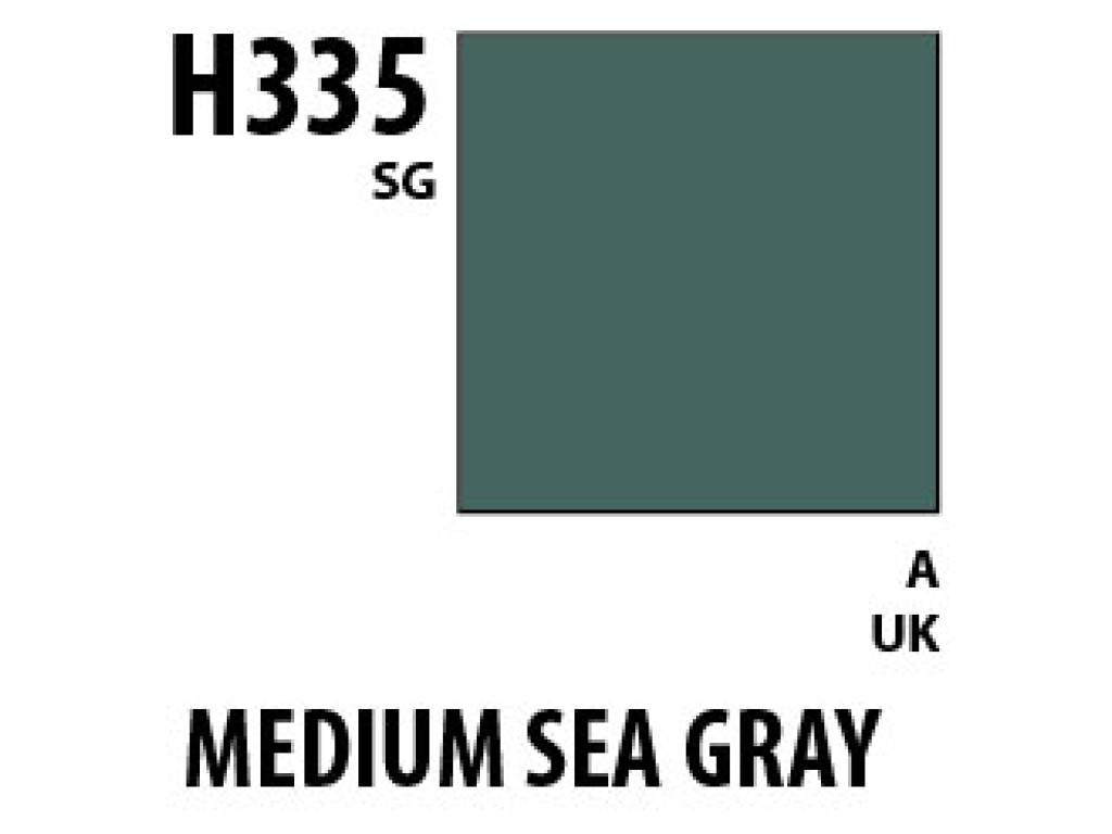 Mr Hobby Aqueous Hobby Colour H335 Medium Seagray BS381C/637 Mr Hobby Aqueous Hobby Colour H335 Medium Seagray BS381C/637