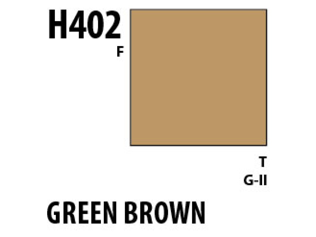 Mr Hobby Aqueous Hobby Colour H402 Green Brown Mr Hobby Aqueous Hobby Colour H402 Green Brown