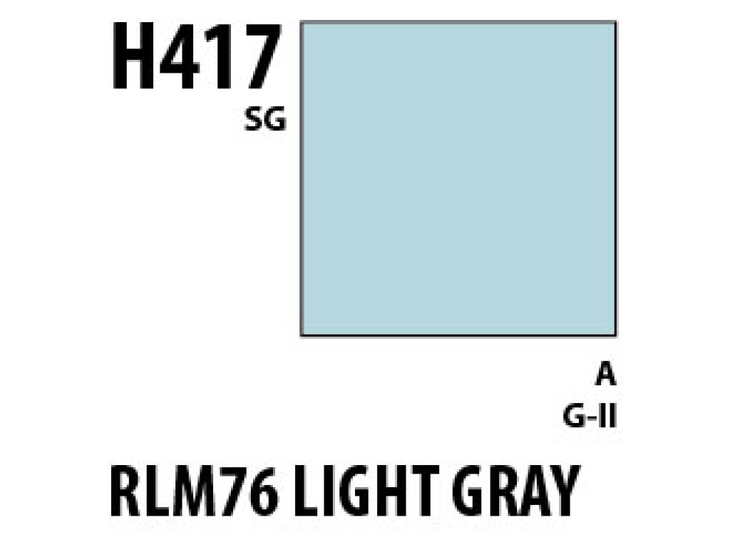 Mr Hobby Aqueous Hobby Colour H417 RLM76 Light Blue Mr Hobby Aqueous Hobby Colour H417 RLM76 Light Blue