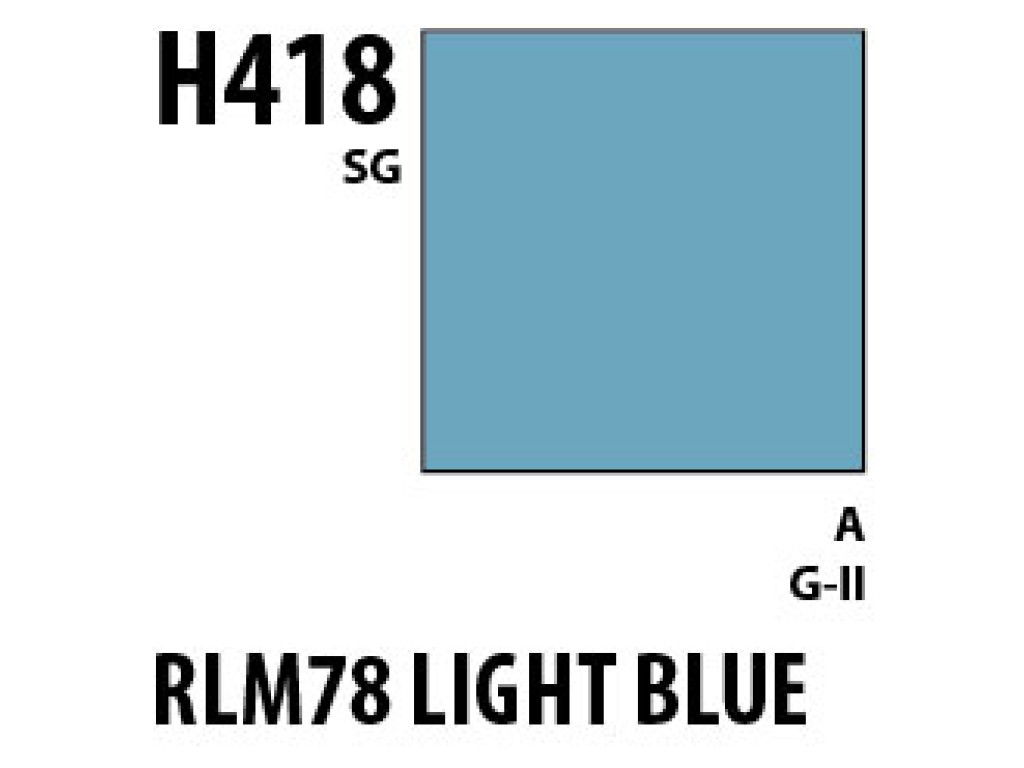 Mr Hobby Aqueous Hobby Colour H418 RLM78 Light Blue Mr Hobby Aqueous Hobby Colour H418 RLM78 Light Blue