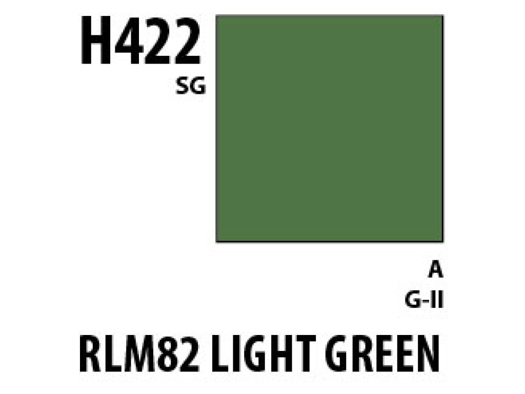 Mr Hobby Aqueous Hobby Colour H422 RLM82 Light Green Mr Hobby Aqueous Hobby Colour H422 RLM82 Light Green