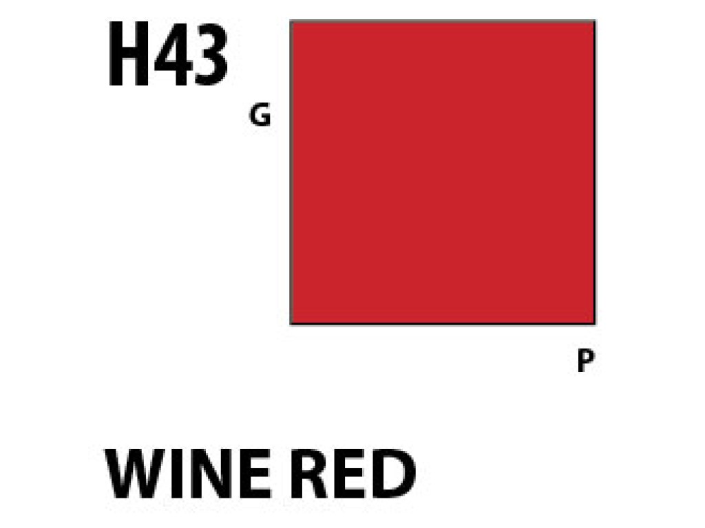 Mr Hobby Aqueous Hobby Colour H043 Wine Red