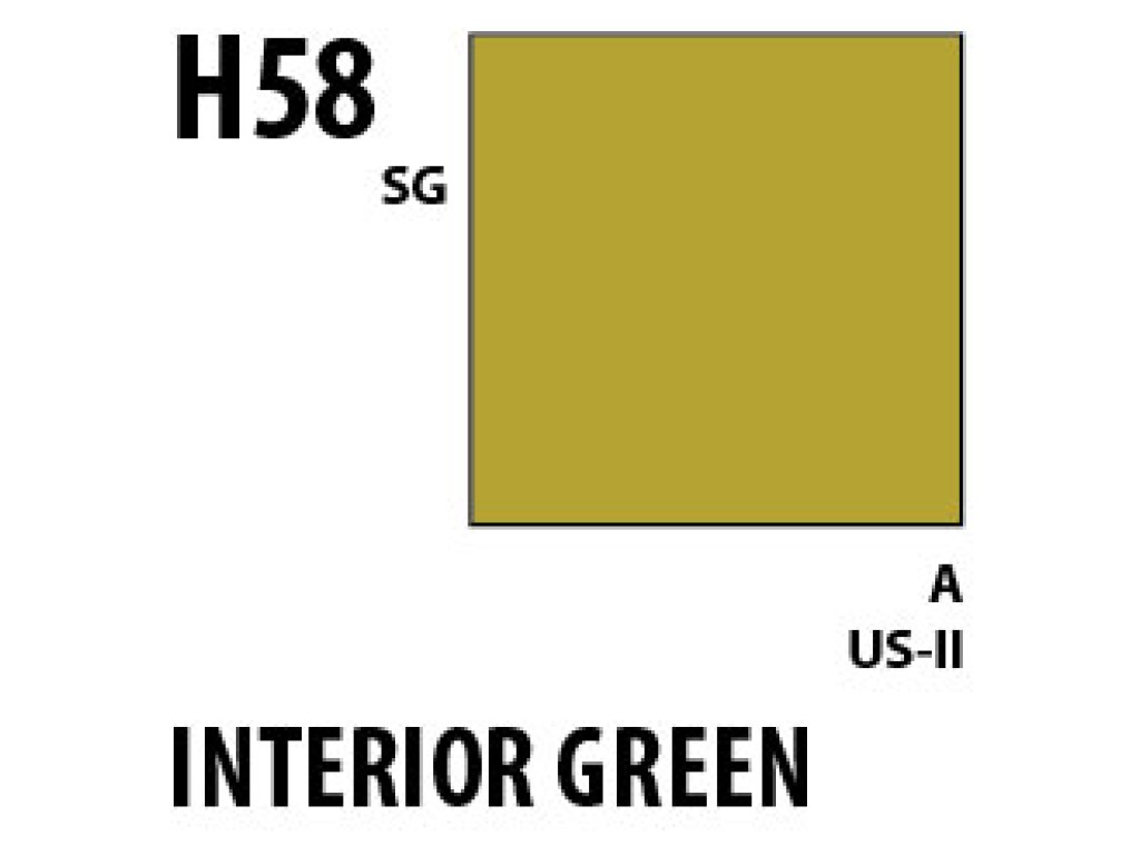 Mr Hobby Aqueous Hobby Colour H058 Interior Green