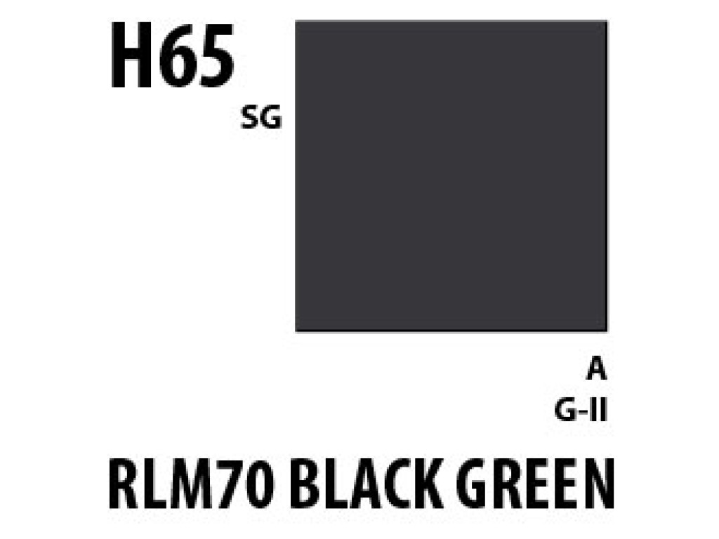 Mr Hobby Aqueous Hobby Colour H065 RLM70 Black Green Mr Hobby Aqueous Hobby Colour H065 RLM70 Black Green