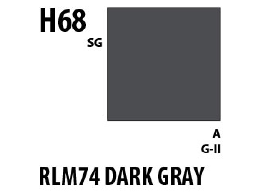 Mr Hobby Aqueous Hobby Colour H068 RLM74 Dark Gray Mr Hobby Aqueous Hobby Colour H068 RLM74 Dark Gray