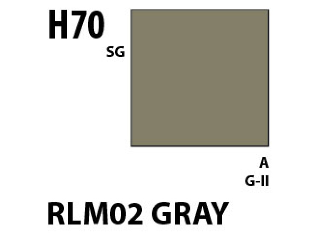 Mr Hobby Aqueous Hobby Colour H070 RLM02 Gray Mr Hobby Aqueous Hobby Colour H070 RLM02 Gray