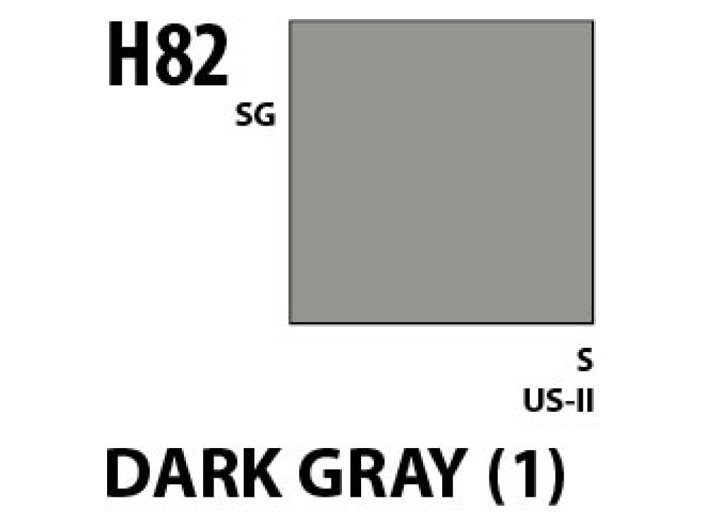 Mr Hobby Aqueous Hobby Colour H082 Dark Gray [1] (US)