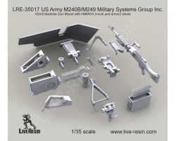 LRE35017 M240B Military Systems Group Inc. H24-6 Machine Gun Mount with HMMWV mount and armour shield