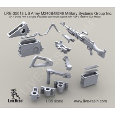 LRE35018 M240B/M249 Military Systems Group Inc. SA 1 Swing Arm a double articulated gun mount support with H24-6 Machine Gun Mount