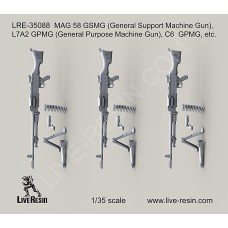 LRE35088 MAG 58 GSMG (General Support Machine Gun), L7A2 GPMG (General Purpose Machine Gun), C6 GPMG, etc.