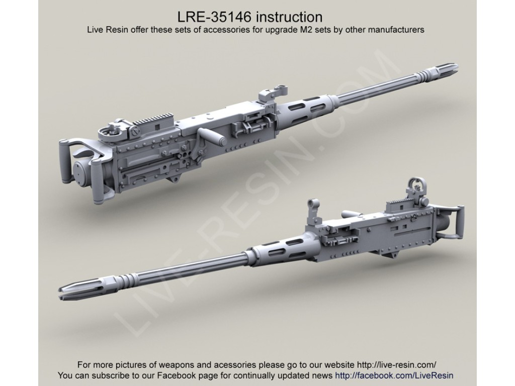 LRE35146 M3D/Dragon M50 .50 Caliber Machine Gun Body