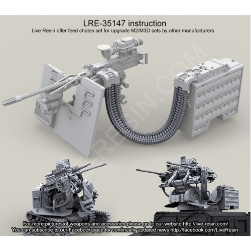 Details about   Live Resin 1/35 LRE-35147 50 Caliber Feed Chutes Made by Flexible Resin 