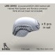 LRE35193 Uncovered MICH 2000 helmet with Helmet Rail System and Norotos universal NVG shroud LRE35193 Uncovered MICH 2000 helmet with Helmet Rail System and Norotos universal NVG shroud