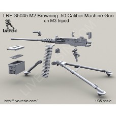 LRE35045 M2 Browning .50 Caliber Machine Gun on M3 tripod