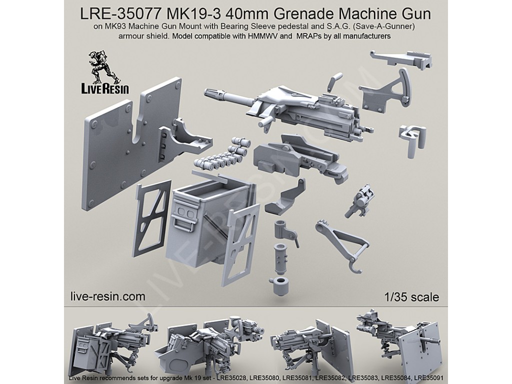 LRE35077 MK19-3 40mm Grenade Machine Gun