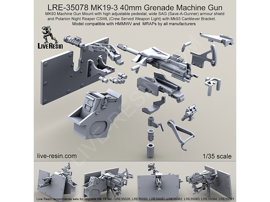 LRE35078 MK19-3 40mm Grenade Machine Gun