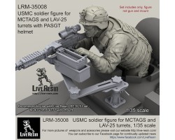 LRM35008 USMC soldier figure for MCTAGS and LAV-25 turrets with PASGT helmet