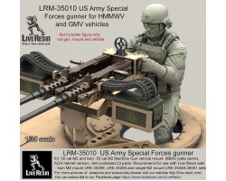 LRM35010 US Army Special Forces gunner for .50 cal M2 and twin .50 cal M2 Machine Gun vehicle mount. 