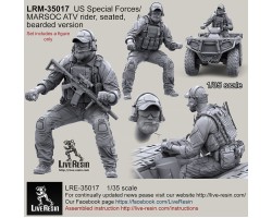 LRM35017 US Special Forces/MARSOC ATV Rider, seated, bearded version