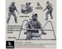 LRM35019 US Special Forces/MARSOC ATV Rider, standing, bearded version