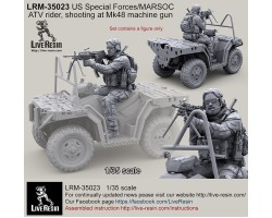 LRM35023 US Special Forces 2013 Modern ATV Rider, Mk48 machine gun shooting