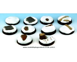 25mm Sci-fi Snow Terrain Bases