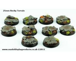 25mm Sci-fi Rocky Terrain Bases