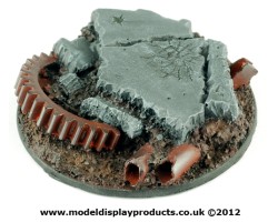 60mm Sci-fi Industrial Rubble Base