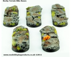 72mm x 25mm Sci-fi Rocky Terrain Bike bases
