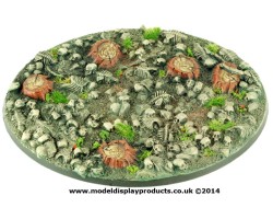 120mm Oval Sci-fi Bone Field Base